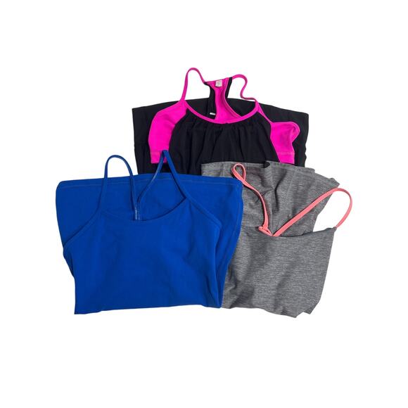 Lululemon Tank Tops Lot of 3 Size 8 Dancing Warrior Power Y No Limits Yoga Gym - Picture 1 of 11